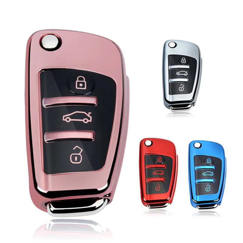 Audi Hardback Protective Chrome Key Cover (Multiple Models)