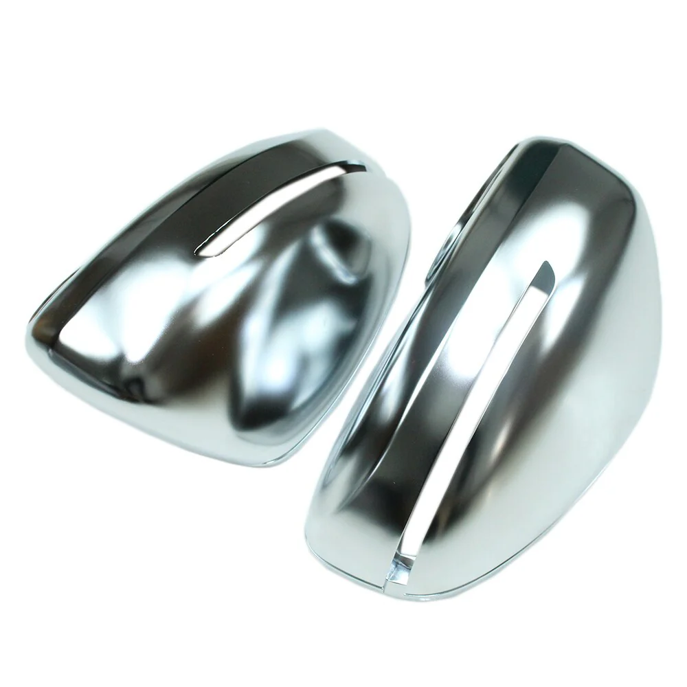 Audi TT / TTS / TTRS Satin Chrome Silver Mirror Covers (2008-2014 / 8J / MK2) - Image 3