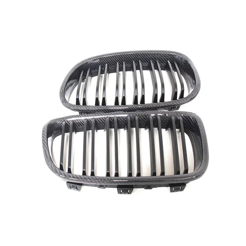 BMW 1 Series F20/F21 Double Slat Carbon Fibre Kidney Grilles Pair (2015 - 2019) - Image 2
