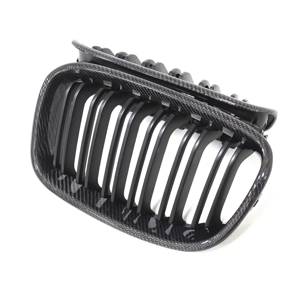 BMW 1 Series F20/F21 Double Slat Carbon Fibre Kidney Grilles Pair (2015 - 2019) - Image 3