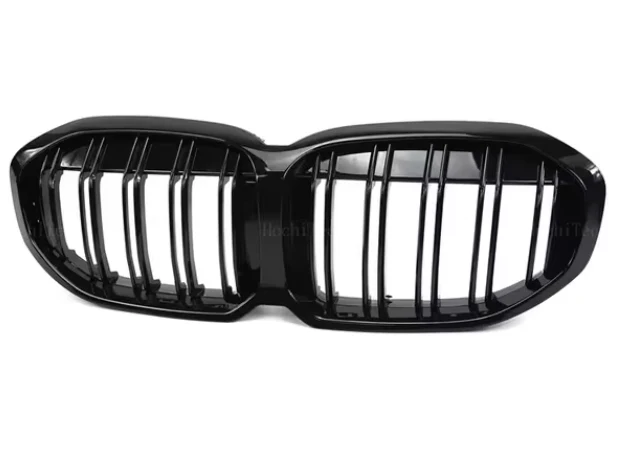 BMW 1 Series F40 Double Slat Gloss Black Kidney Grilles Pair (2020-2024)
