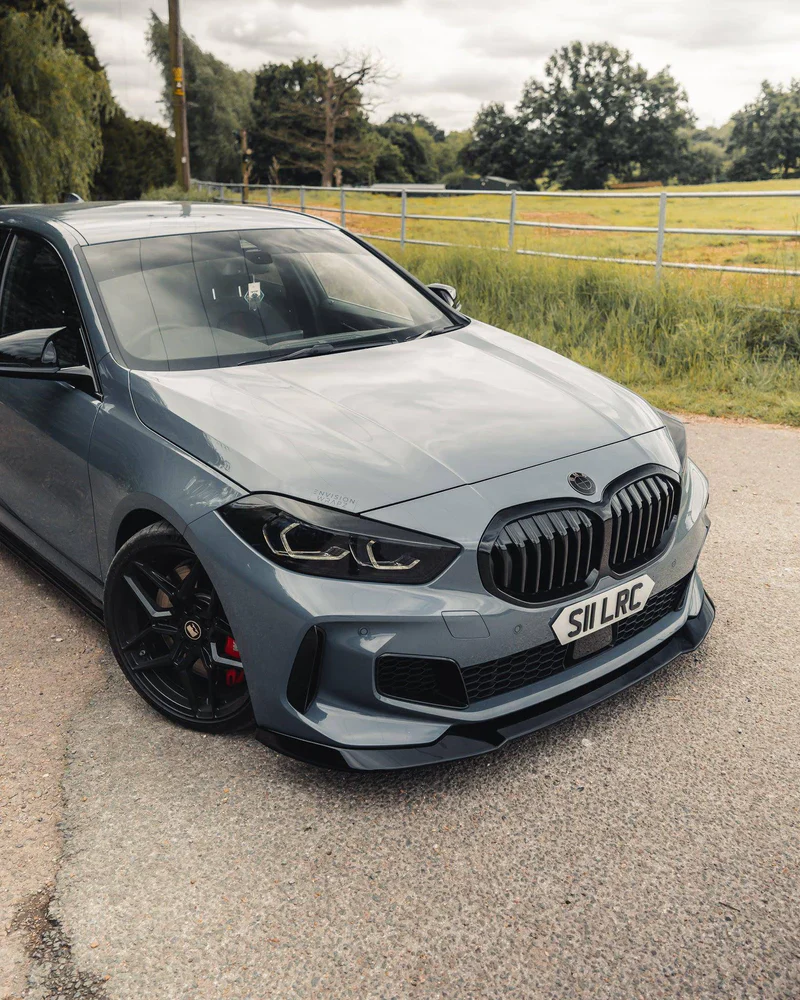 BMW 1 SERIES M SPORT & M135I F40 EVO-1 GLOSS BLACK FRONT SPLITTER BY ZAERO (2019+) - Image 3
