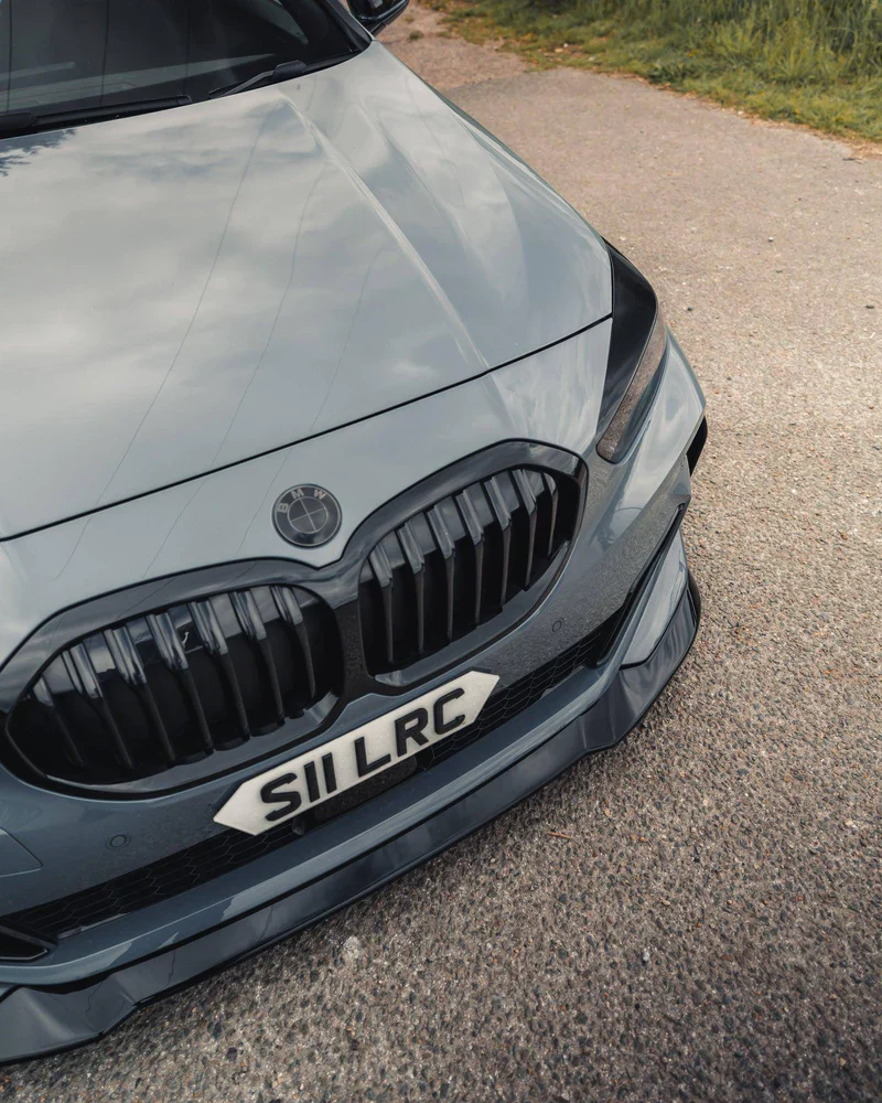 BMW 1 SERIES M SPORT & M135I F40 EVO-1 GLOSS BLACK FRONT SPLITTER BY ZAERO (2019+) - Image 4