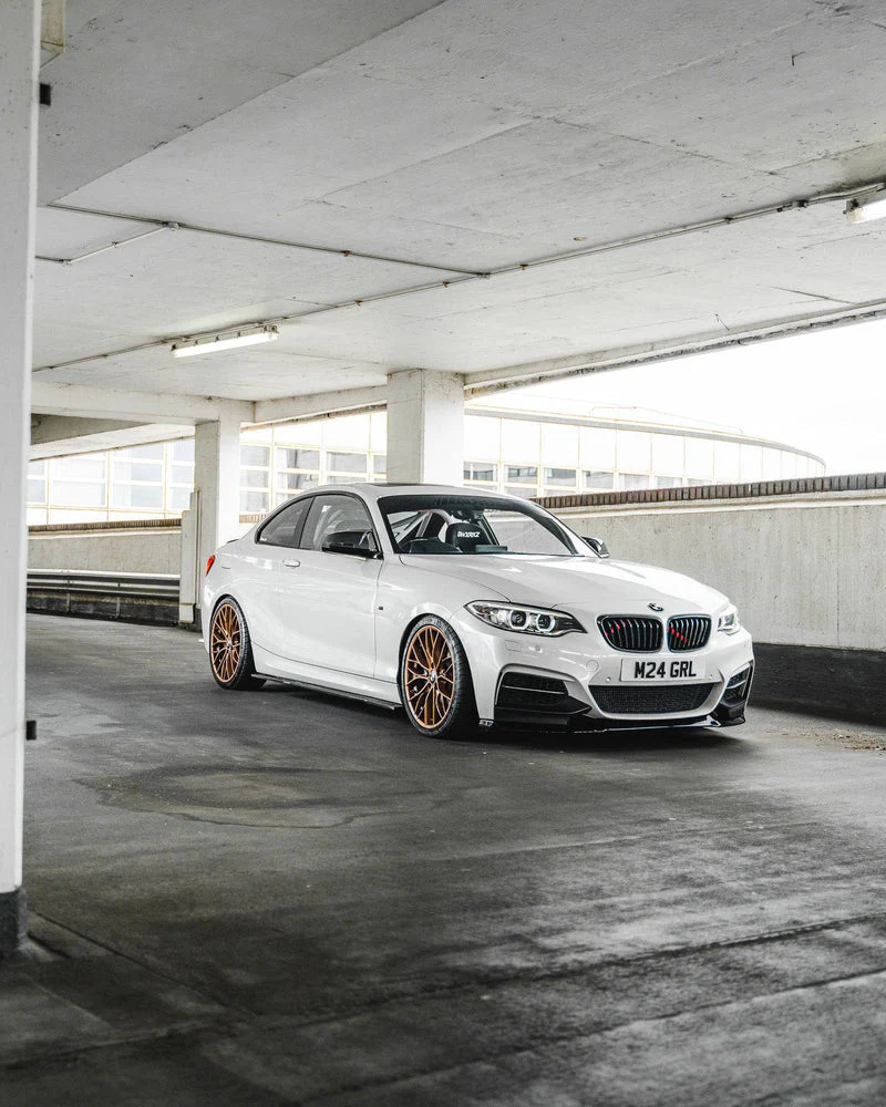 BMW 2 SERIES, M235I & M240I F22 F23 EVO-1 GLOSS BLACK FRONT SPLITTER BY ZAERO (2014-2019) - Image 3