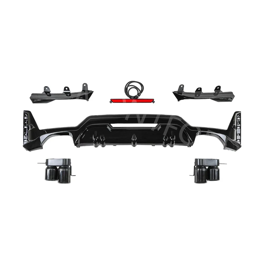 BMW 3 Series G20 LCI Gloss Black Rear Diffuser (2022+) - Image 3