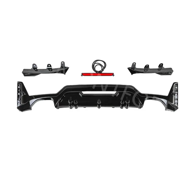 BMW 3 Series G20 LCI Gloss Black Rear Diffuser (2022+) - Image 6