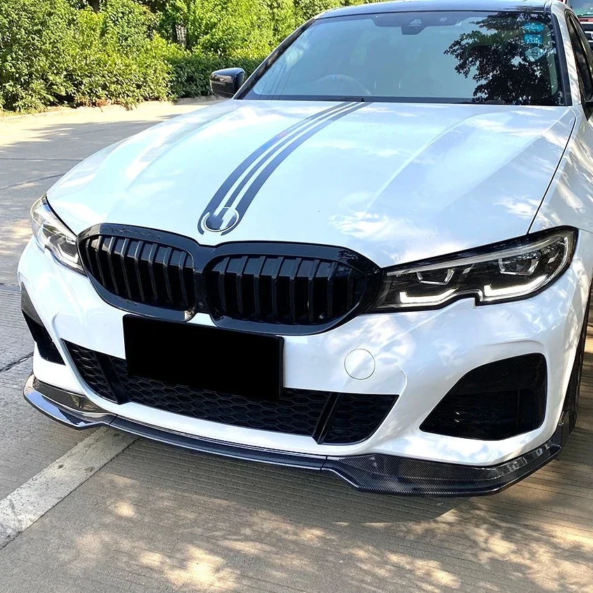 BMW 3 Series G20 320i 330i Pre LCI 3 Piece Front Splitter (2019-2022) - Image 2