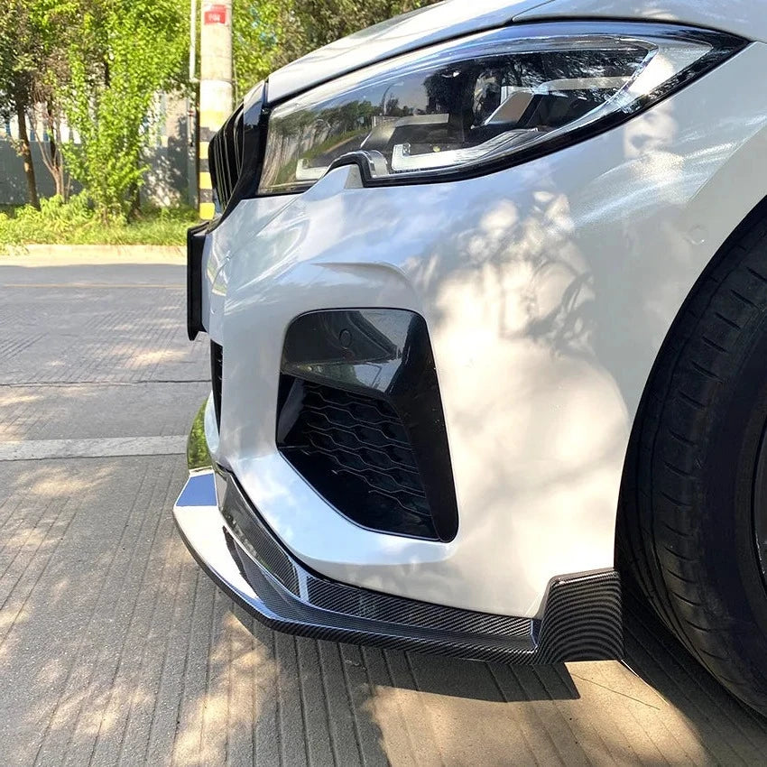 BMW 3 Series G20 320i 330i Pre LCI 3 Piece Front Splitter (2019-2022) - Image 3