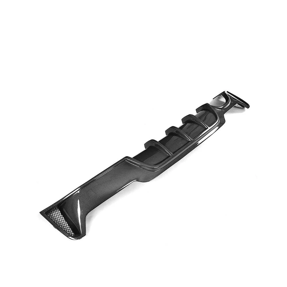 BMW 4 Series Coupe Carbon Fibre / Gloss Black Rear Single Exit Diffuser (F32, F33, F36 2013 - 2018 Models) - Image 3