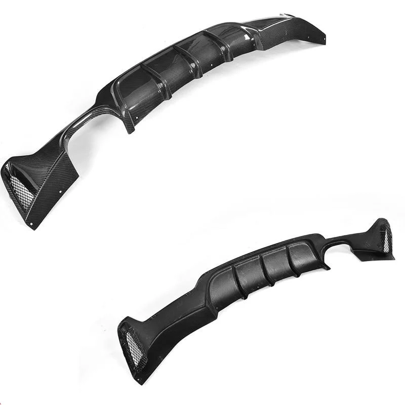 BMW 4 Series Coupe Carbon Fibre / Gloss Black Rear Single Exit Diffuser (F32, F33, F36 2013 - 2018 Models) - Image 4