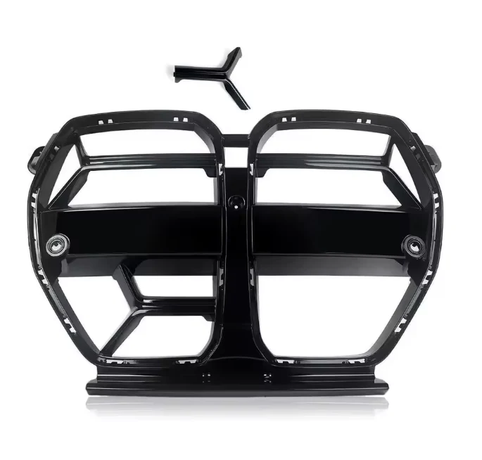 BMW G80 M3 / G82 M4 CSL Style Gloss Black Front Grilles (2021+ Models)