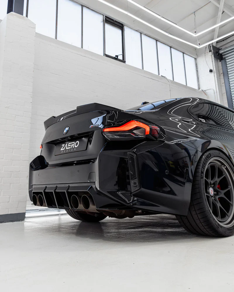 BMW M2 G87 EVO-S Gloss Black Rear Diffuser by ZAERO (2023+) - Image 4