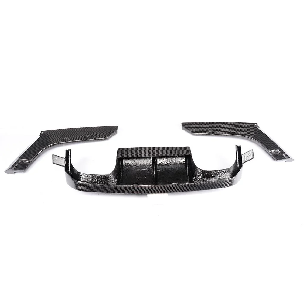 BMW M3 (F80) & M4 (F82 / F83) Carbon Fibre / Gloss Black Replacement Rear Diffuser With Spats (2014 TO 2018) - Image 6