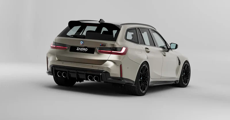 BMW M3 G80 G81 EVO-S Gloss Black Side Skirts by ZAERO (2021+) - Image 4