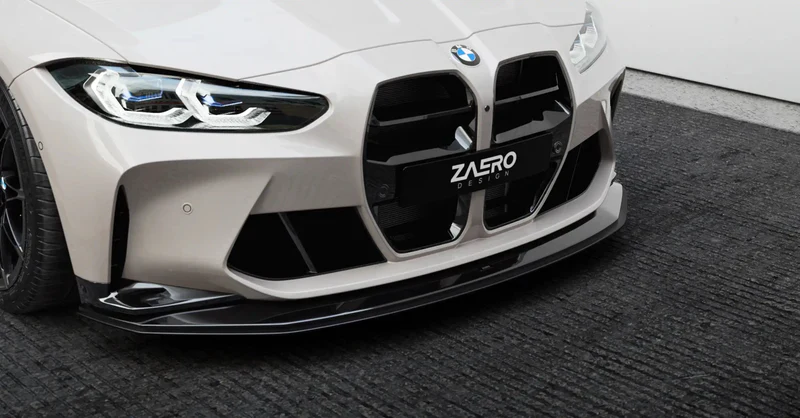 BMW M3 G80 G81 & M4 G82 G83 EVO-S Gloss Black Front Kidney Grilles by ZAERO (2021+) - Image 3