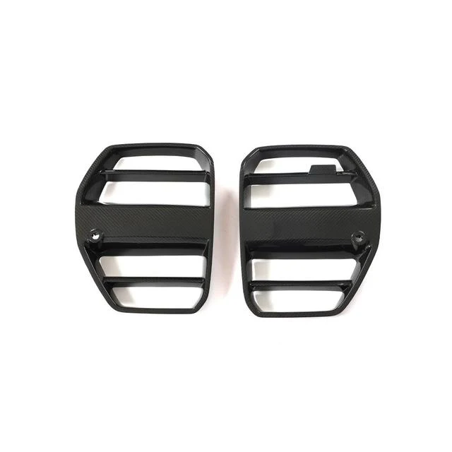 BMW M3 G80 / M4 G82 G83 Carbon Fibre Aero Front Kidney Grille Covers (2020+) - Image 8