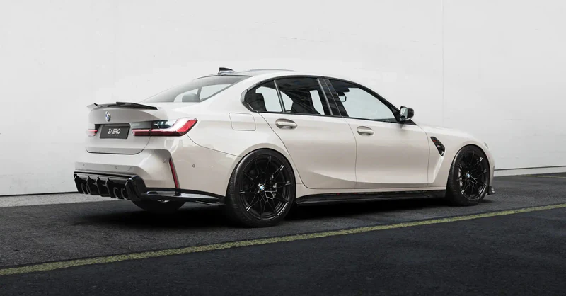 BMW M3 G80 Saloon & 3 Series G20 EVO-S Gloss Black Rear Spoiler Lip by ZAERO (2021+) - Image 3