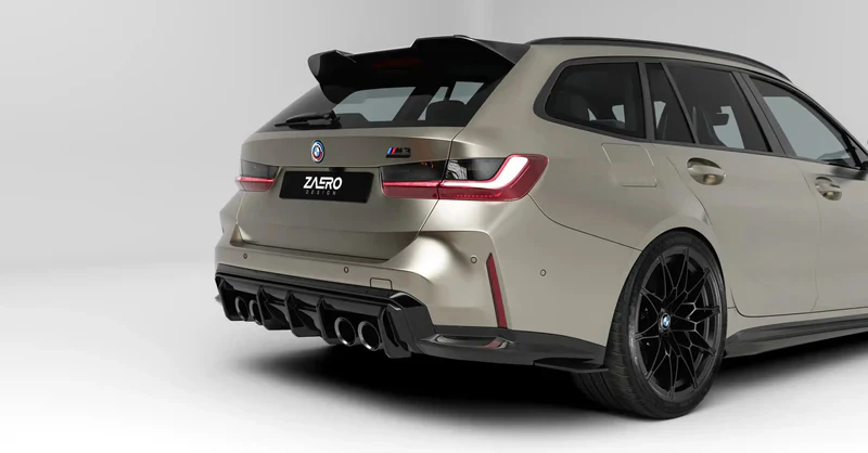 BMW M3 G81 Touring & 3 Series G21 EVO-S Gloss Black Rear Spoiler by ZAERO (2021+)