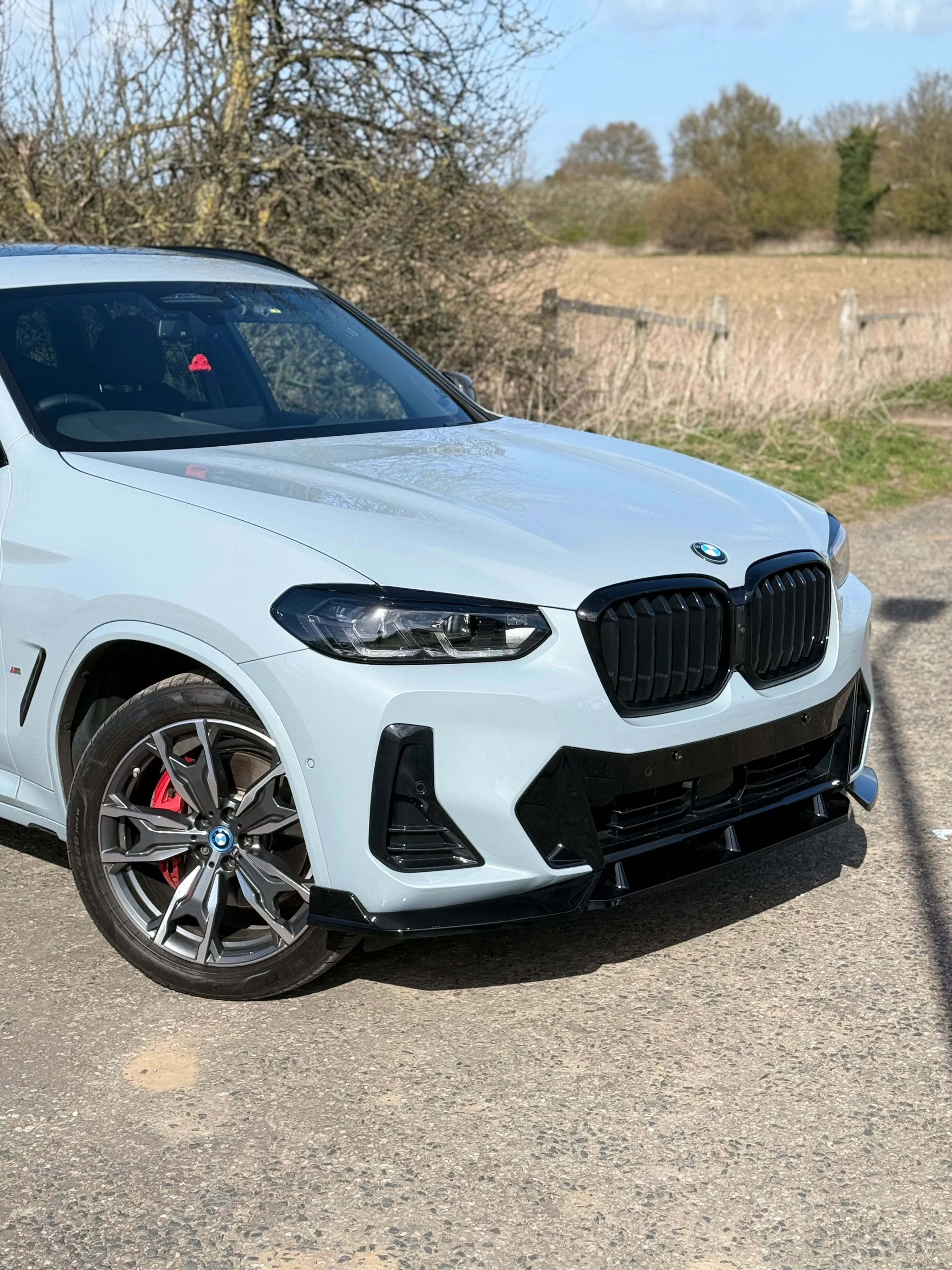 BMW X3 G01 LCI Gloss Black Front Bumper Splitter (2021 - 2024 Models) - Image 3