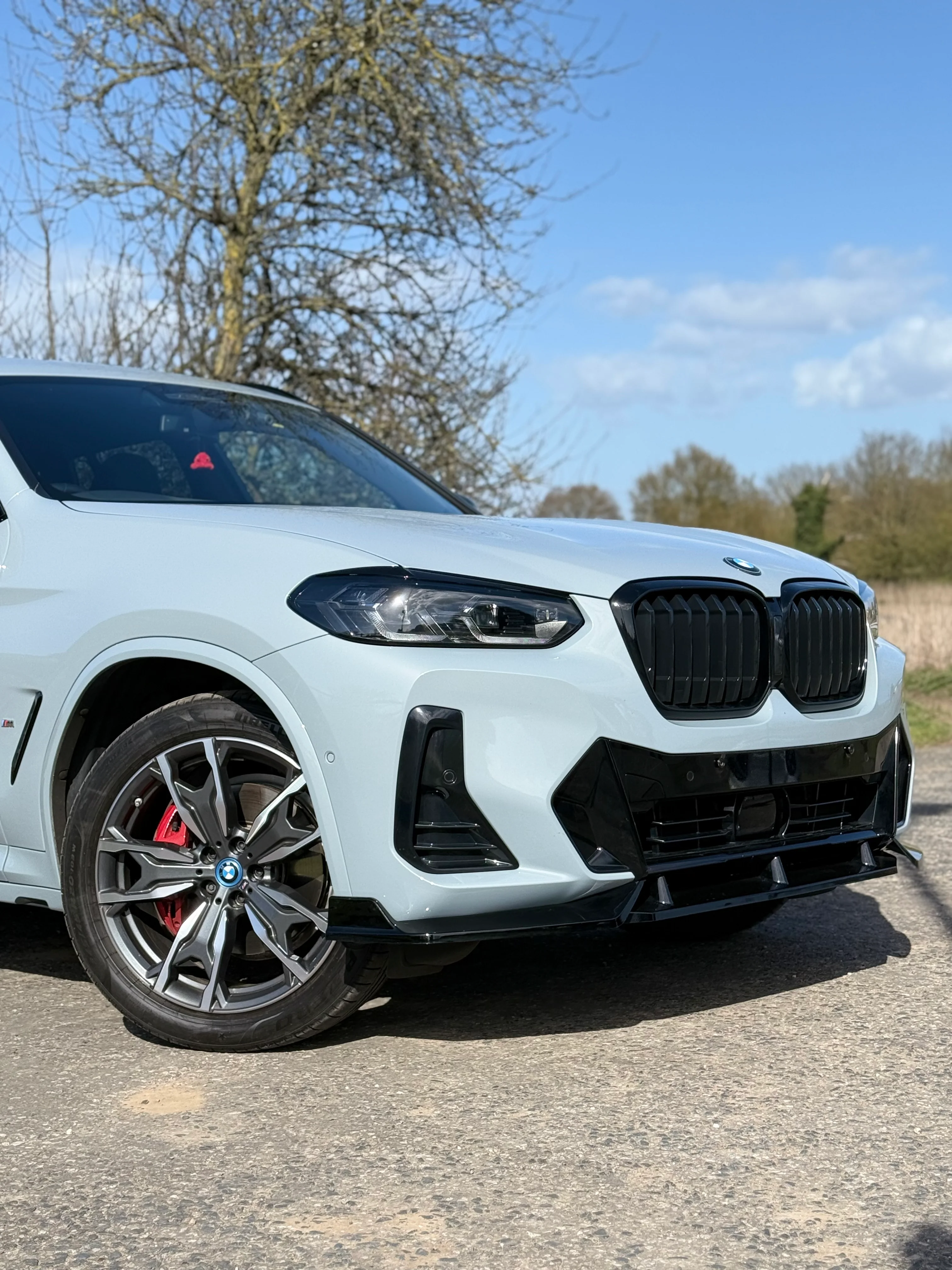 BMW X3 G01 LCI Gloss Black Front Bumper Splitter (2021 - 2024 Models) - Image 4