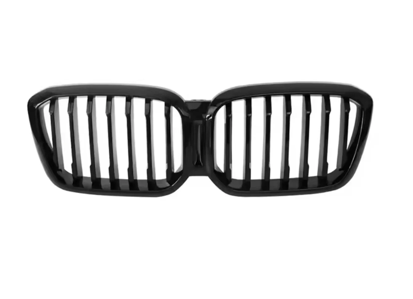 BMW X3 G01 / X4 G02 LCI Gloss Black Single Slat Front Kidney Grille Kit (2021 - Present)