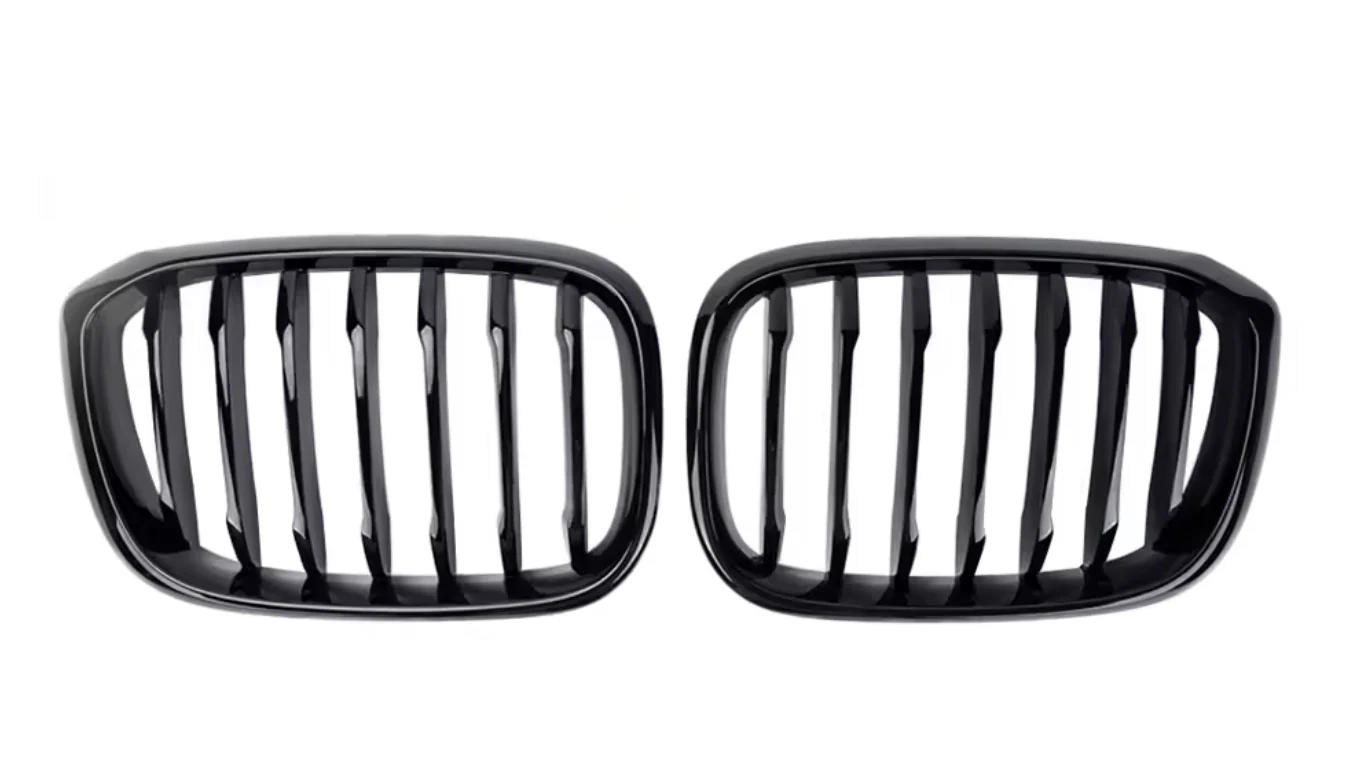 BMW X3 G01 / X4 G02 PRE-LCI Gloss Black Single Slat Front Kidney Grille Kit (2017 - 2020)