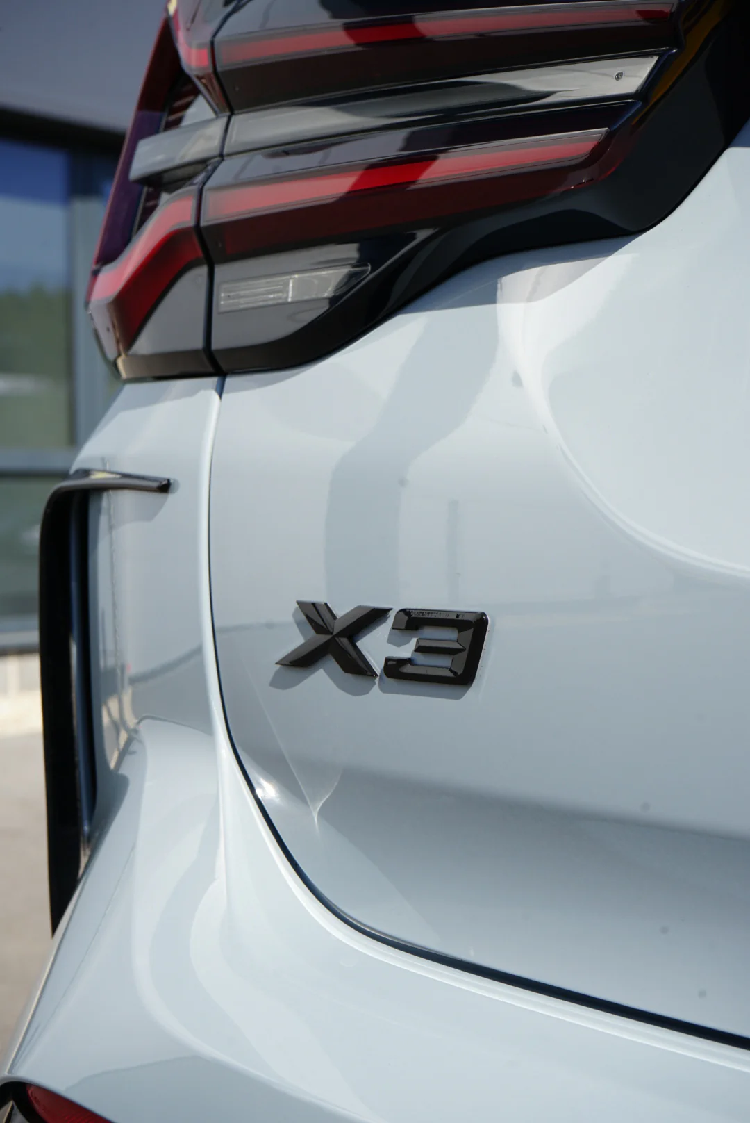 BMW X3 Model Badge / Emblem Gloss Black - Image 2