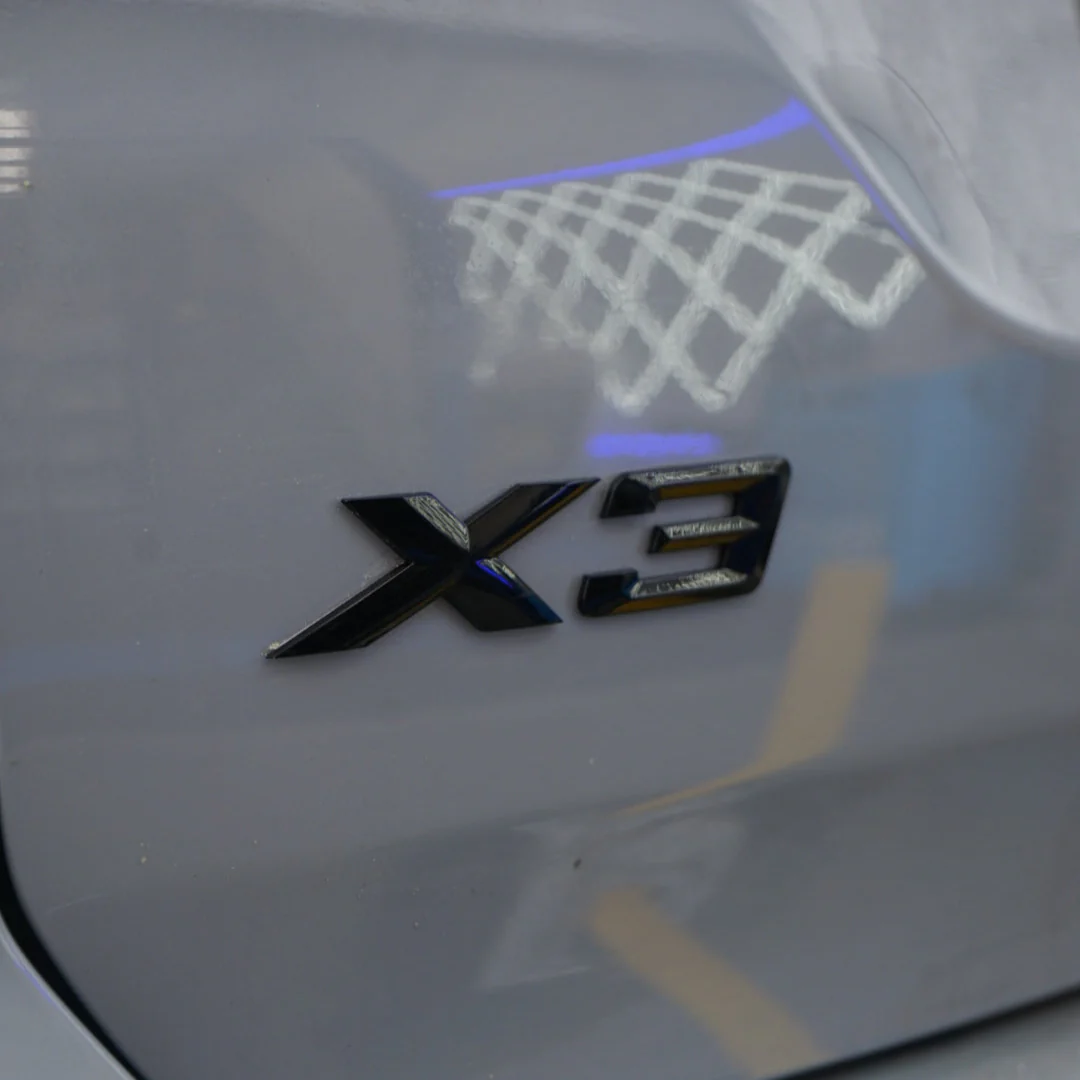 BMW X3 Model Badge / Emblem Gloss Black - Image 3