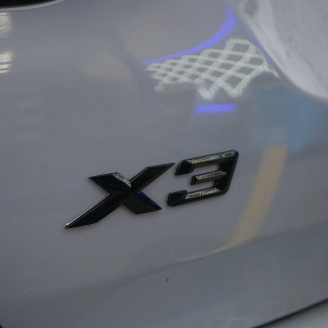 BMW X3 Model Badge / Emblem Gloss Black - Image 4