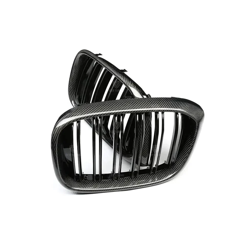 BMW X4M F98 Carbon Fibre Double Slat Kidney Grilles (2019 - 2021) DIVERSION - Image 4