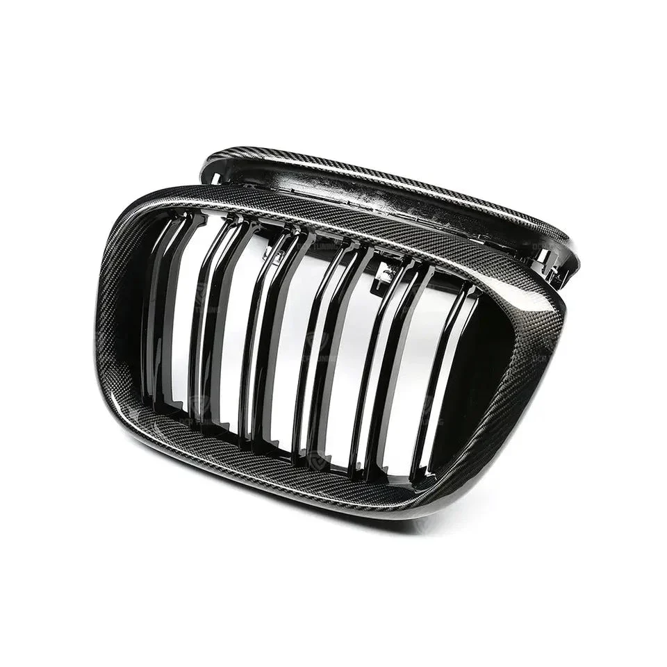 BMW X4 G02 Carbon Fibre Double Slat Kidney Grilles (2018 - 2021) DIVERSION - Image 3