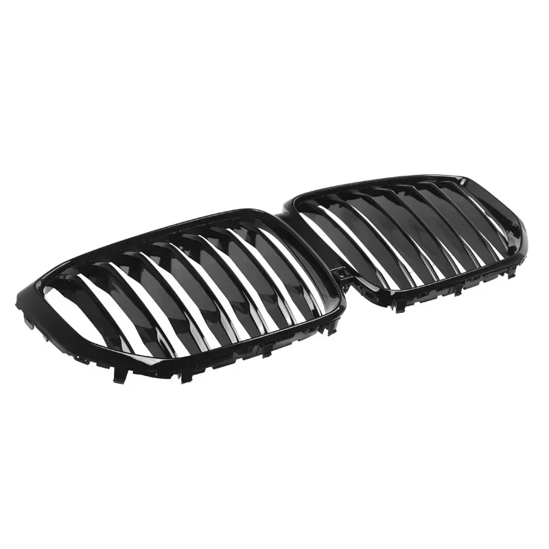 BMW X5 G01 Pre-LCI Gloss Black Single Slat Front Kidney Grille Set (2019 - 2022 Models) - Image 2
