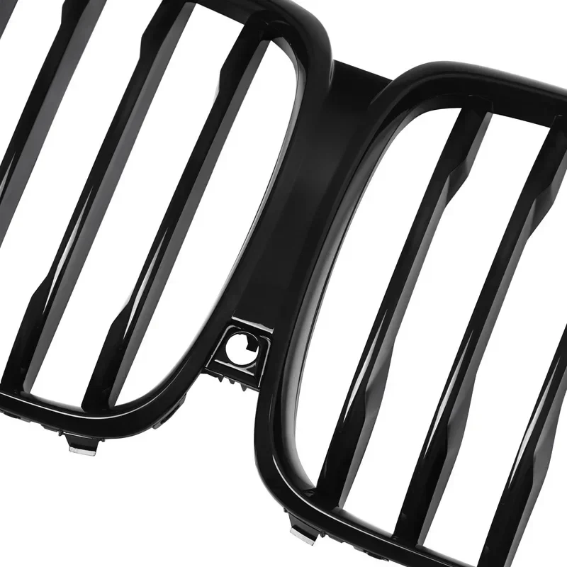BMW X5 G01 Pre-LCI Gloss Black Single Slat Front Kidney Grille Set (2019 - 2022 Models) - Image 5