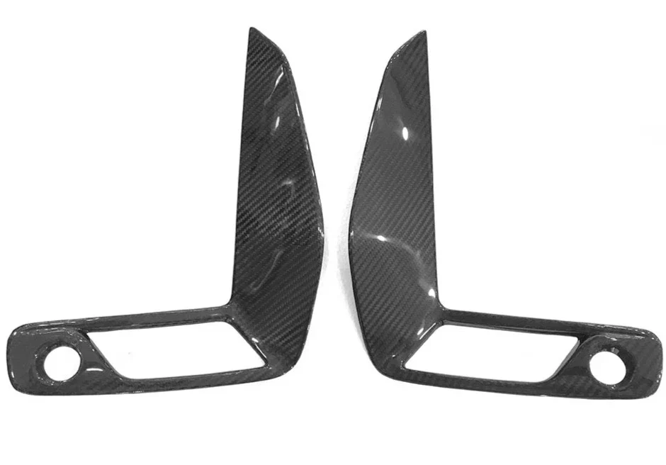 Carbon Fibre Front Bumper Fog Lamp Cover Trims BMW 3 Series G20 LCI - Image 3