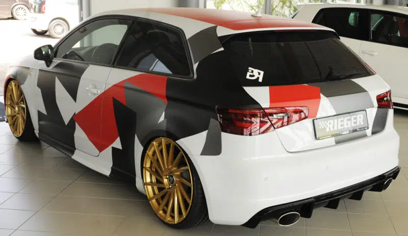**CLEARANCE** Rieger Audi S3 (8V) Hatchback Rear Diffuser – Pre-Facelift (2012-16) - Image 6