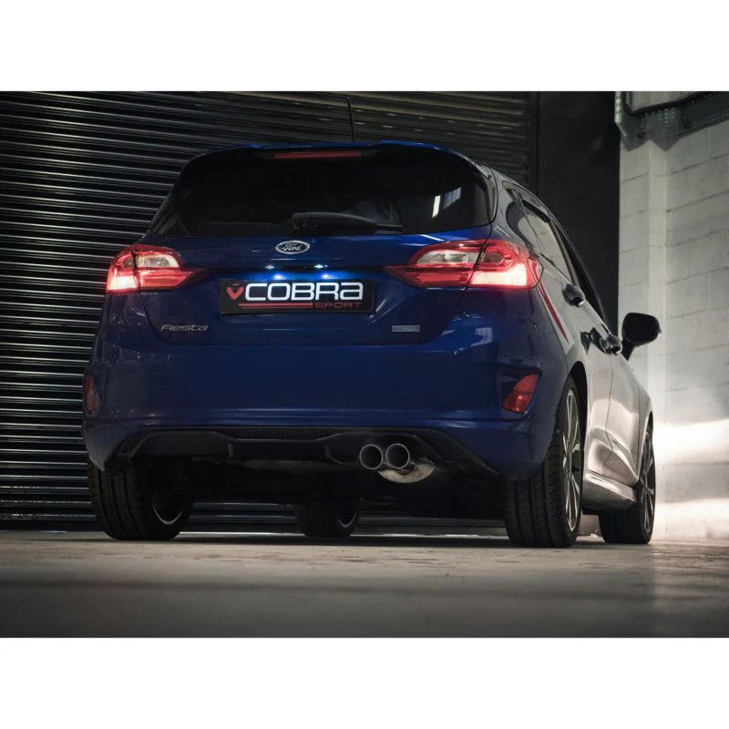 Cobra Sport Ford Fiesta (Mk8) 1L EcoBoost ST-Line (ST Style) Twin Tip Catback Exhaust - Image 2