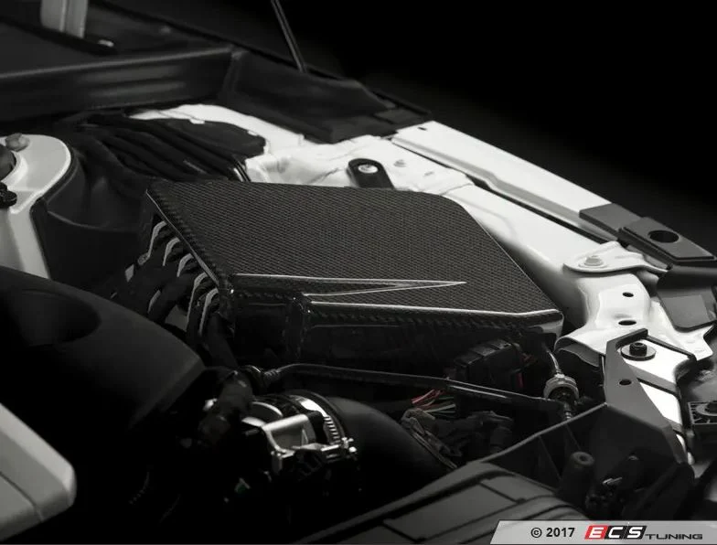 Audi B9 S4/RS4 S5/RS5 Carbon Fiber ECU Cover ECS Tuning - Image 5