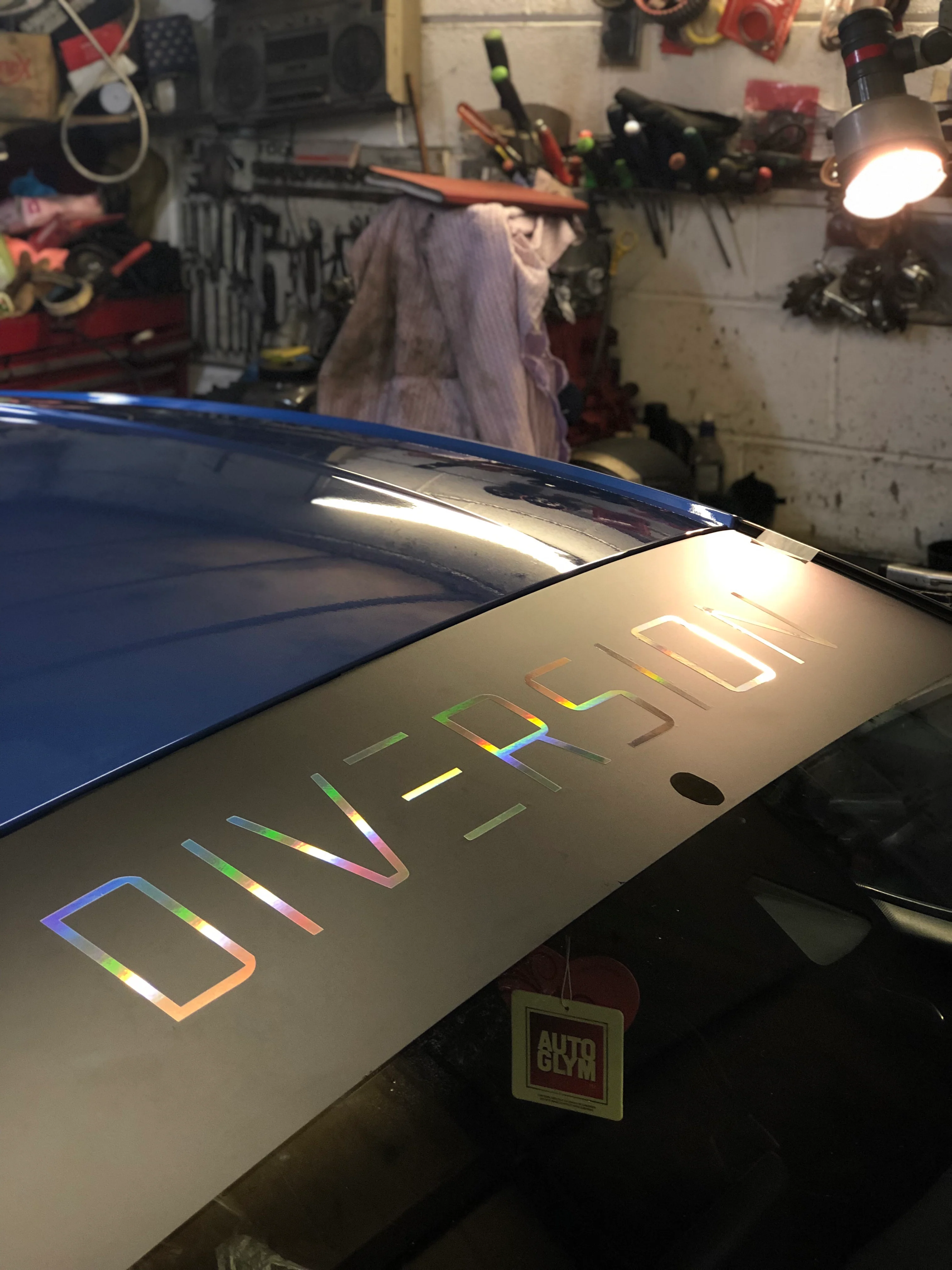 DIVERSION Sun Strip / Window Banner (OIL SLICK/MULTICOLOURED) - Image 2