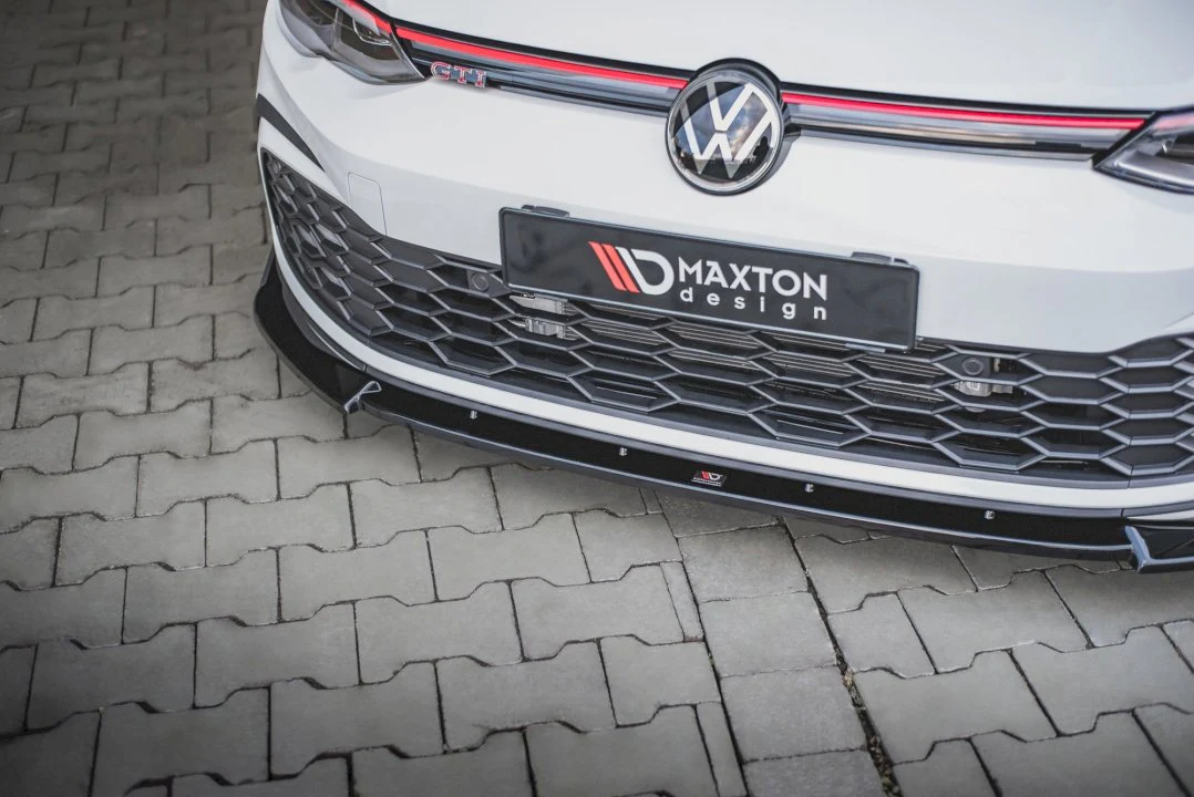 Maxton Design Front Splitter V.3 + Flaps for Volkswagen Golf MK8 GTI (2020+) - Image 2