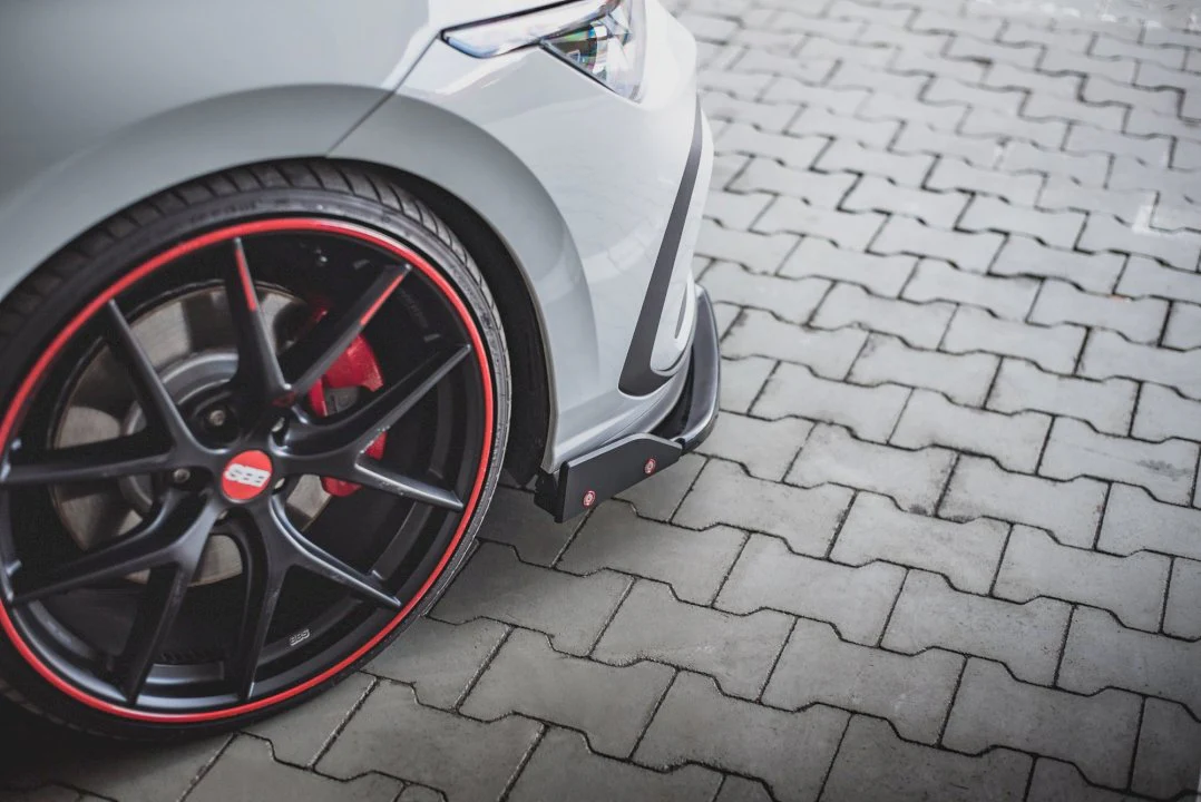 Maxton Design Front Splitter V.3 + Flaps for Volkswagen Golf MK8 GTI (2020+) - Image 3