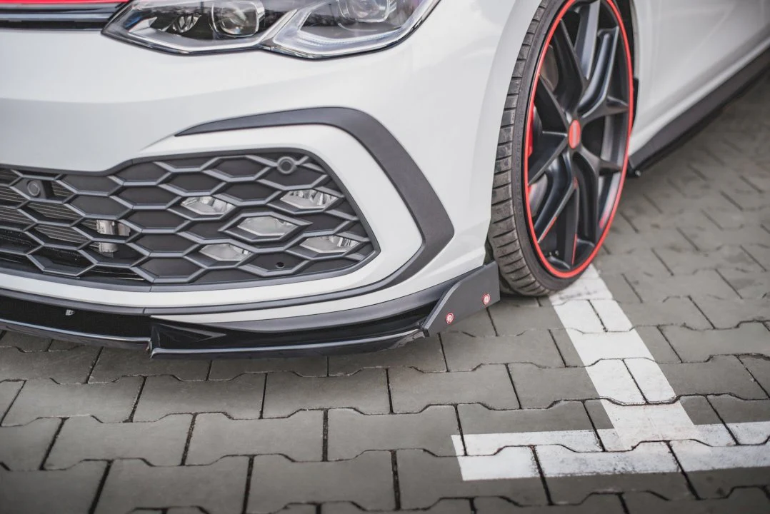 Maxton Design Front Splitter V.3 + Flaps for Volkswagen Golf MK8 GTI (2020+) - Image 4