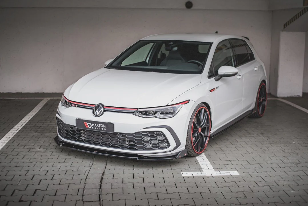 Maxton Design Front Splitter V.3 + Flaps for Volkswagen Golf MK8 GTI (2020+) - Image 5