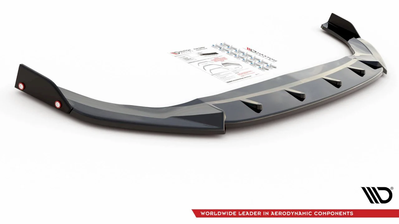 Maxton Design Front Splitter V.3 + Flaps for Volkswagen Golf MK8 GTI (2020+) - Image 8