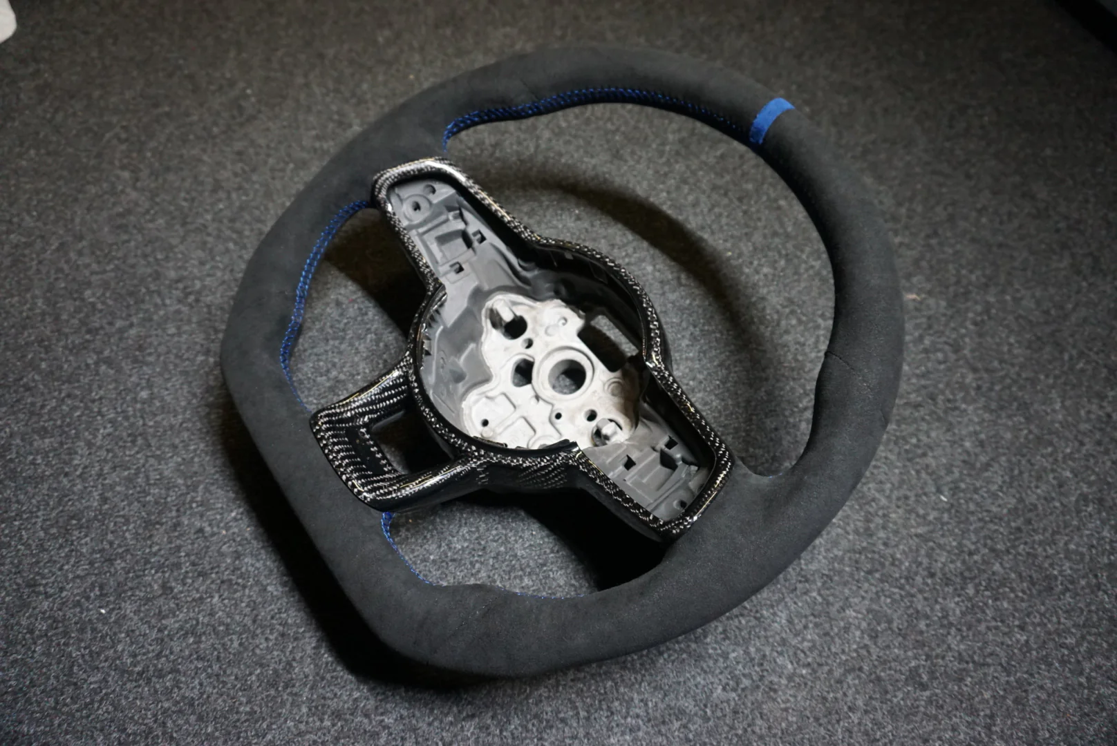 Volkswagen Golf MK7 / MK7.5 Bespoke Custom Alcantara / Leather Steering Wheel (CUSTOM /  GTI / GTD / R-Line / R 2013 - 2020 Models) - Image 6