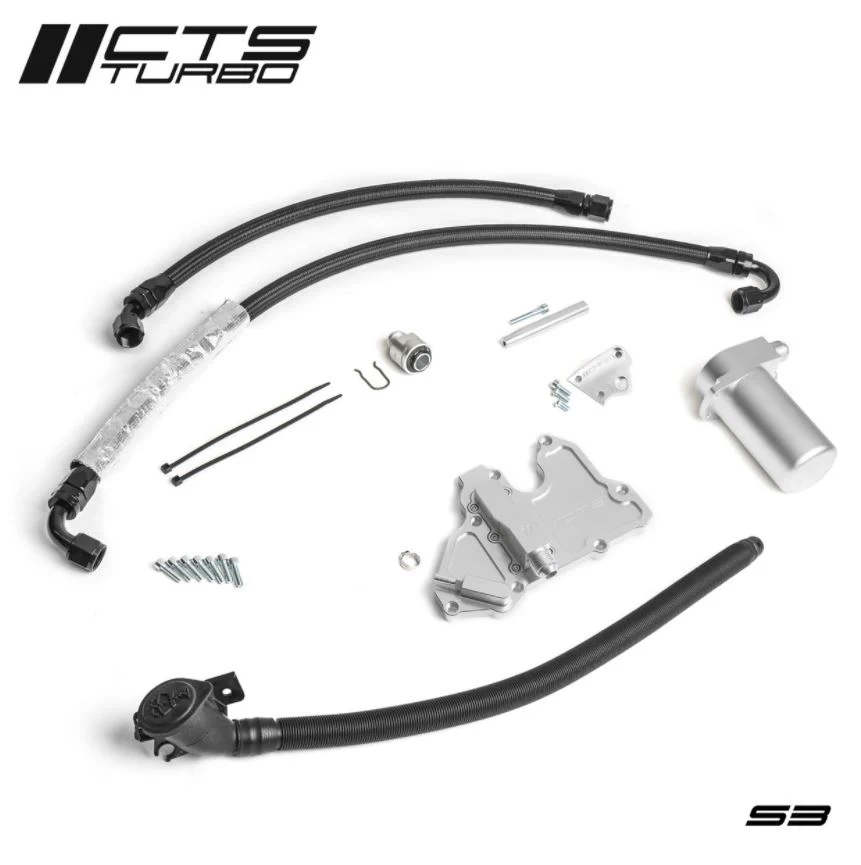 CTS Turbo MK7 Golf R / 8V S3 Catch Can Kit - Image 2