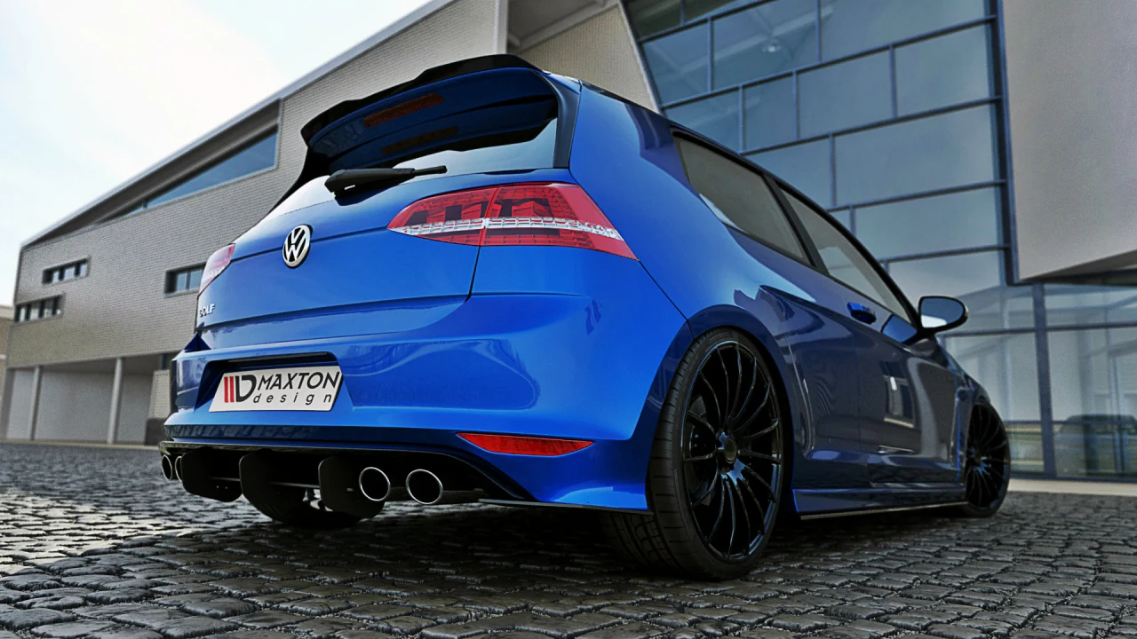 Maxton Design Rear Diffuser & Rear Side Splitters/Spats for Volkswagen Golf MK7 R (Hatchback 2013-2016) - Image 3