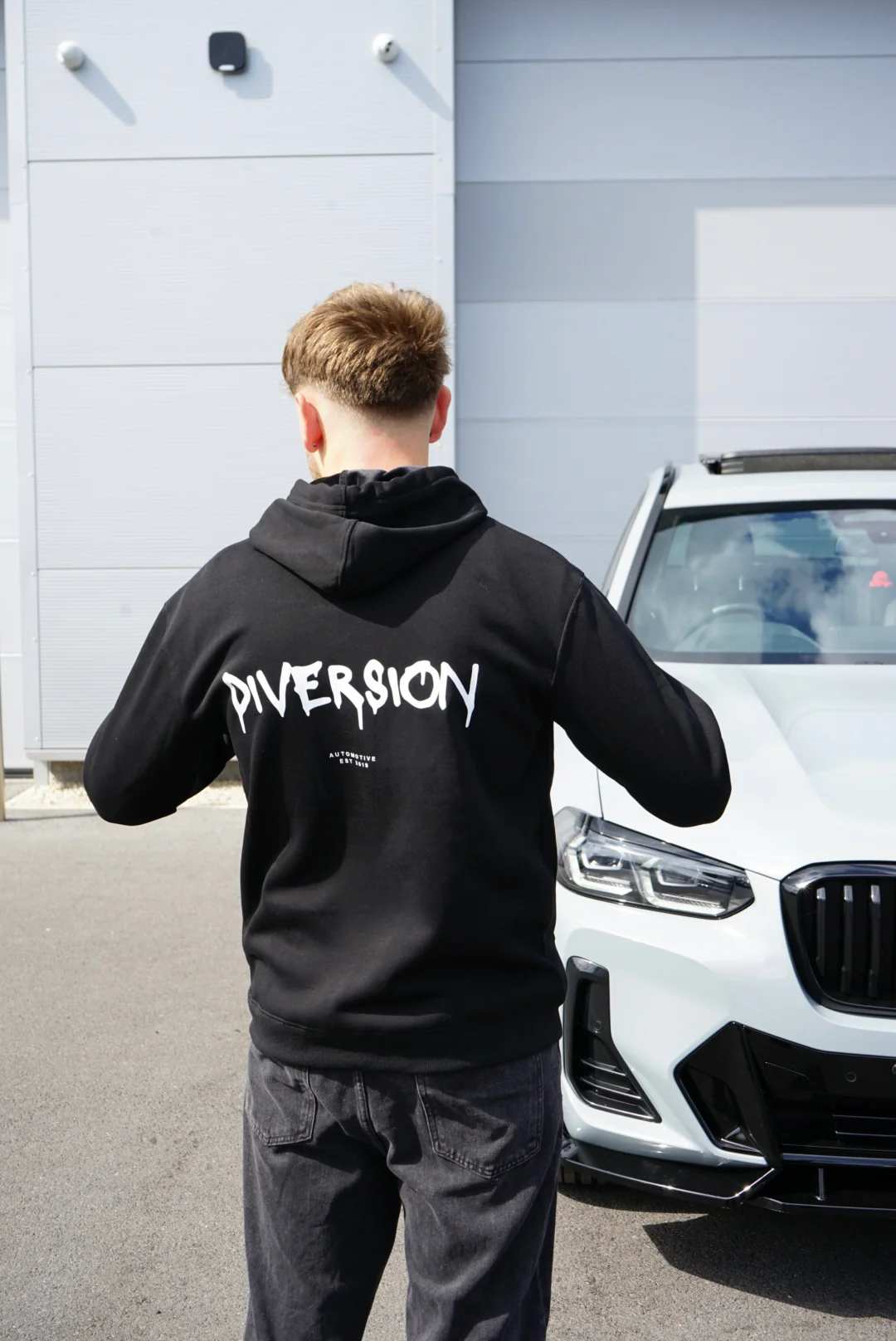 ‘DIVERSION' Dripping Branded Soft Lined Hoodie (UNISEX) - Image 2
