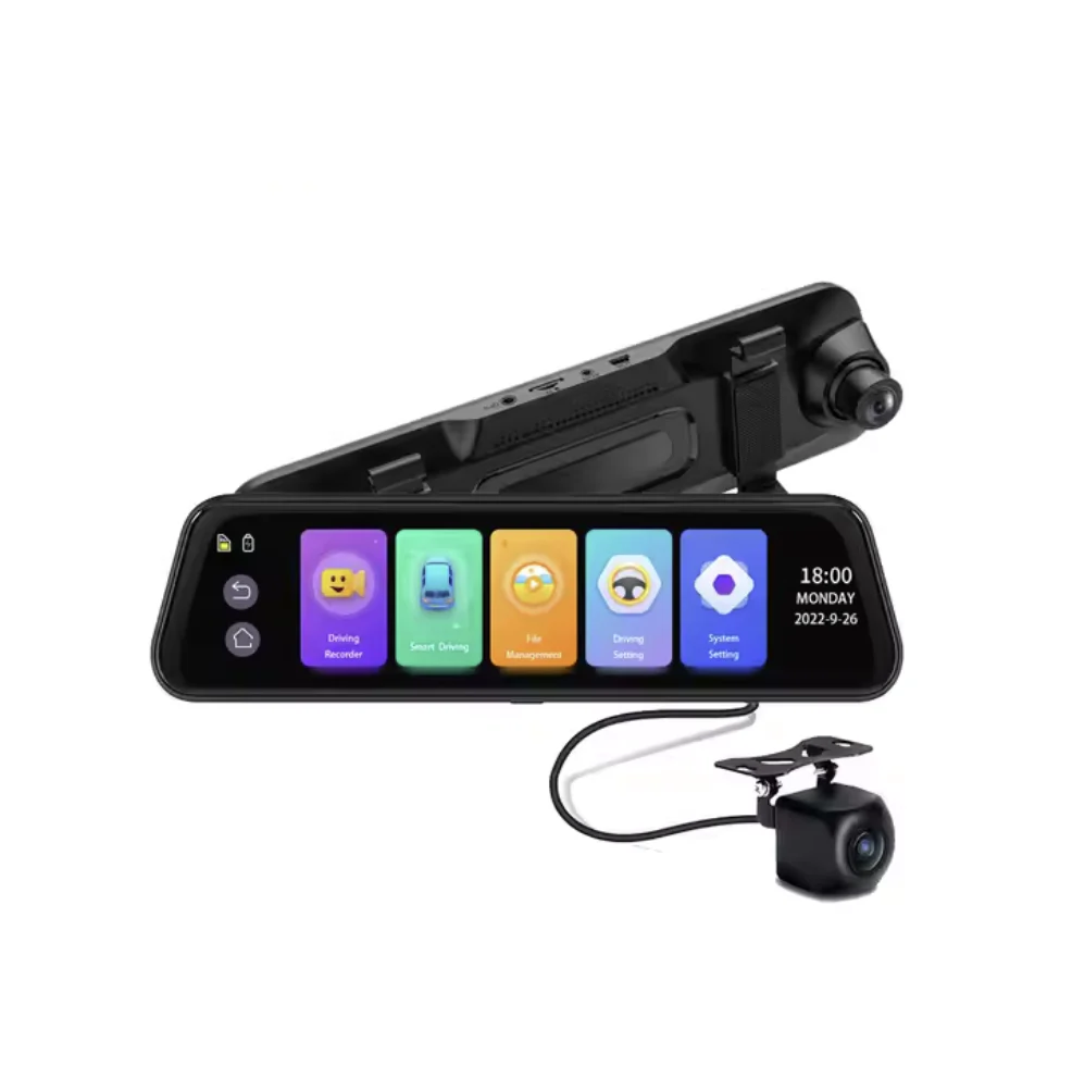 DIVEYE - 9.66-inch Touch Screen Dashcam / Mirror (Front 4K and Rear 1080P) + ADAS and BSD Functions - Image 6