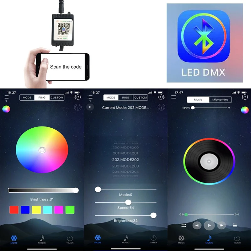 DIVEYE Neon / Under Glow Lighting RGB LED (App Controlled / Bluetooth) (Flowing LEDS 90CM X 120CM) - Image 6