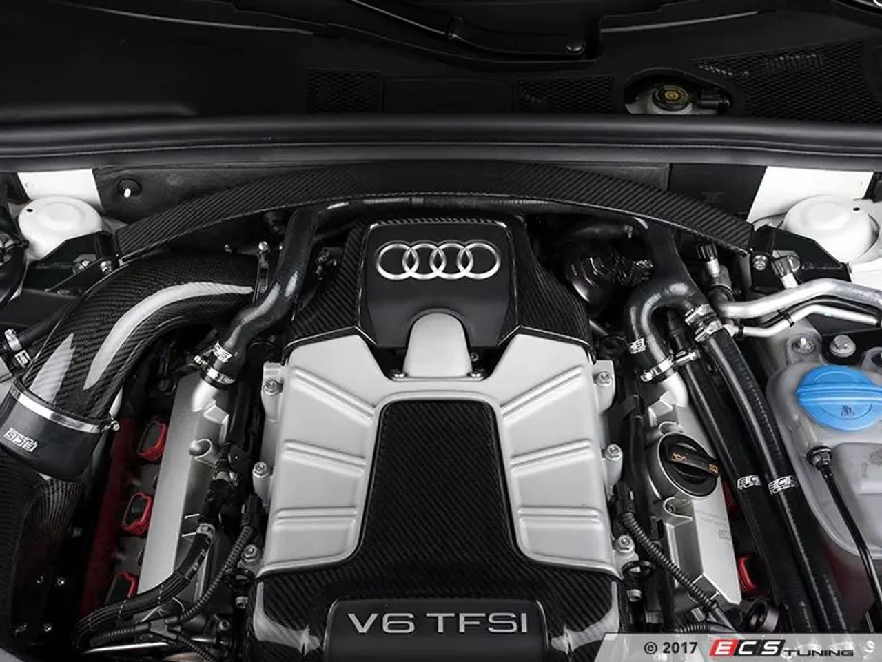 ECS Carbon Fiber Strut Tower Brace - Audi B8 A4/A5/S4/S5 - Image 2
